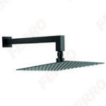 FERRO Fekete zuhanyszett Slimline típusú fejzuhannyal (NPT14BL)