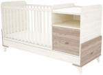  2 fiókos kombinált Kloé gyermekágy 60x120 krém-fűz színben