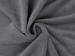  Szürke színű 160 cm széles sima felületű minky textil - 290 gr