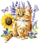 POL-MAK Cicás Watercolour Kitten szalvéta 20 db-os 33x33 cm (PKK766144)