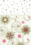 Pol-Mak Karácsony Gold Stars and Twirls papír asztalterítő 120x180 cm (PKK758460)