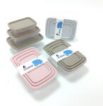 Zambak Ételtároló szett 3 részes - téglalap alakú