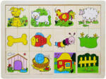  Fa Puzzle felező, párosító játék Állatos B