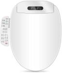 LANDUN Capac cu functie de bideu electric pentru WC smart scurt 45-49 cm, cu consola, spalare, uscare, incalzire, lumina UV (WC406S)