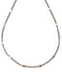 R. M. ékszer Orvosi acél ezüstszínű díszített szemű lánc 45 cm (000466)