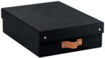 LEITZ Tárolódoboz, M méret, alacsony, LEITZ "Puro", fekete (61480095)