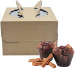  Natúr színű papír süteményes doboz - Kicsi