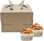  Natúr színű papír süteményes doboz - Nagy