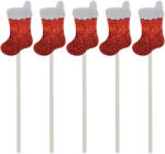  5 darabos torta és sütemény dekoráció - Karácsonyi minta - Mikulás csizma