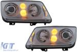 KITT Első lámpák VW Golf 6 VI (2008-2013) Golf 7 3D LED DRL U-Design LED Flowing Turning Light Red Stripe GTI RHD (HLVWG6URRHD)