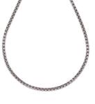 R. M. ékszer Orvosi acél ezüstszínű kocka lánc 45 cm (000218)