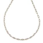 R. M. ékszer Orvosi acél ezüstszínű ovál-szemű lánc 45 cm (000471)