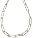 R. M. ékszer Orvosi acél ezüstszínű hosszúszemű lánc 45 cm (000468)