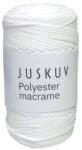  Polyester macrame Juskuv 01 - matt fehér (145 m / 2 mm) (50610)