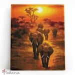 Makana Szafari hangulat - Gyémántszemes kirakó készlet, kerettel (40x50 cm)