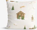 Goldea karácsonyi pamut párnahuzat - karácsonyi dalok 40 x 40 cm