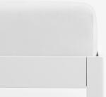 Goldea cearceaf de pat cu elastic din jersey - alb 160 x 200 cm