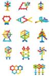 Bufnitel Joc de constructie STEAM - Floricele colorate (90 piese)