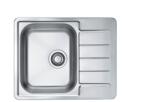 Alveus Chiuveta bucatarie inox satin cu picurator, reversibila, Alveus Line Max 110 (1144603) Chiuveta