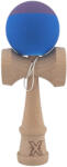 Flippy Kendama X Originala, Profesionala, Flippy, din Lemn, Rubber Grip, 18 cm, Albastru Mov (teo-162895)