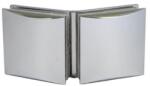 DualHardware ORIGO fix üveg-üveg rögzítő 135°, 8 mm-es üveghez, fényes króm