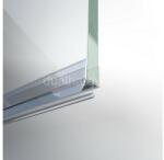 DualHardware Vízzáró profil, 8 mm-es üveghez, 220 cm-es, alsó vízvető, átlátszó