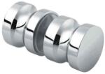 DualHardware ORIGO nagy hengeres zuhanyajtógomb, 8 és 10 mm-es üveghez, fényes króm