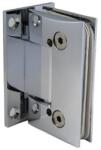 DualHardware ORIGO fali zuhanypánt 90°, szimmetrikus talppal, állítható zárt pozícióval, 8 mm-es üveghez, fényes króm