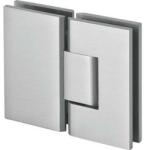 DualHardware CUBE négyzetes üveg-üveg zuhanypánt 180°, 8 mm-es üveghez, fényes króm