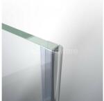 DualHardware Vízzáró profil, 5 mm-es üveghez, 220 cm-es, D profil, átlátszó