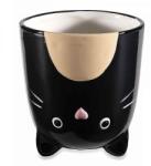 AFI Fekete macskás fordított U-MUG kerámia bögre - 500 ml (IMO-AFI-714938)