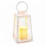 AFI Karácsonyi lámpás ledes gyertyával - 17, 5x10x10 cm - fehér (IMO-AFI-544754)