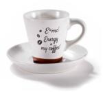 AFI Energy = my coffee2 espresso kávéscsésze aljjal - 80 ml - fehér (IMO-AFI-715098FEHER)