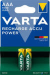 VARTA Tölthető elem, AAA mikro, 2x1000 mAh, előtöltött, VARTA 'Power (5703301402)