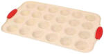  Fém sütőforma szilikon fogóval - 24 részes mini muffin forma