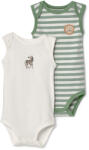 Tchibo - 2 állítható hosszúságú body csecsemőknek - kisgyerek - méret 62/68 - zöld/mintás