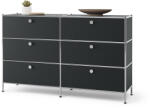 Tchibo - /Cn3 fém komód 6 fiókkal - fekete - tchibo - 379 995 Ft