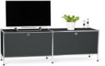 Tchibo - TV állvány 2 ajtóval - fekete