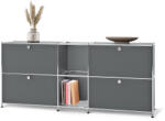 Tchibo - Fém komód „Cn3 4 lenyíló ajtóval - szürke
