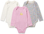 Tchibo - 3 állítható hosszúságú body csecsemőknek - lány - méret 98/104 - fehér/mintás