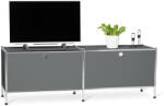 Tchibo - TV állvány 2 ajtóval - szürke