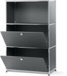 Tchibo - Fémpolc /Cn3 2 lenyíló ajtóval - szürke