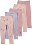 Tchibo - 5 gyerekleggings - kisgyerek - méret 74/80 - rózsaszín/mintás