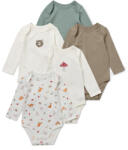 Tchibo - 5 kisgyerek body állítható hosszúsággal - uniszex - méret 86/92 - fehér/mintás - tchibo - 8 995 Ft