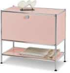 Tchibo - /Cn3 fém komód 1 lenyíló ajtóval - rózsaszín