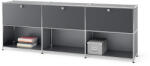 Tchibo - /Cn3 fém komód 3 lenyíló ajtós - szürke