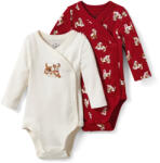 Tchibo - 2 kisgyerek hosszú ujjú body - uniszex - méret 98/104 - fehér