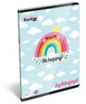 Lizzy Card Happy Rainbow: Szivárvány mintás szótárfüzet, A5