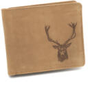 TETRAO bőr pénztárca - Szarvas fej vízszintes