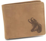 TETRAO Bőr pénztárca - zerge vízszintes